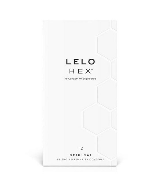 LELO Hex Original - Preservativi Ultrasottili e Resistenti, Confezione da 12