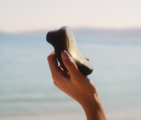 LELO Sona - Vibratore Aspirante Clitorideo Sonico 11,5 cm, Colore Black, Design Ambidestro