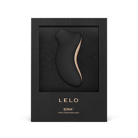 LELO Sona - Vibratore Aspirante Clitorideo Sonico 11,5 cm, Colore Black, Design Ambidestro
