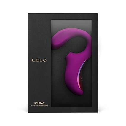 LELO Enigma Vibratore Sonico a Doppia Stimolazione Deep Rose - Stimolazione Clitoridea e Punto G, Impermeabile e Ricaricabile con 8 Modalità di Vibrazione