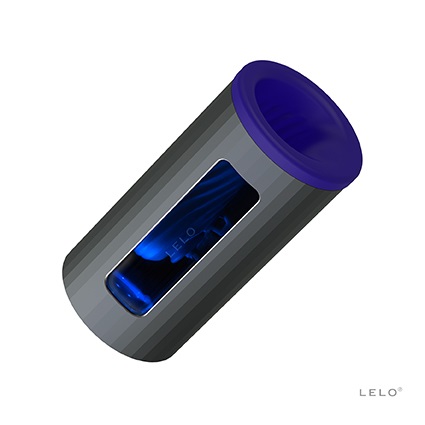 LELO F1s V2 Nero/Blu - Masturbatore Interattivo Sonico con Controllo App, Silicone Sicuro, Quattro Vibrazioni e Doppia Potenza