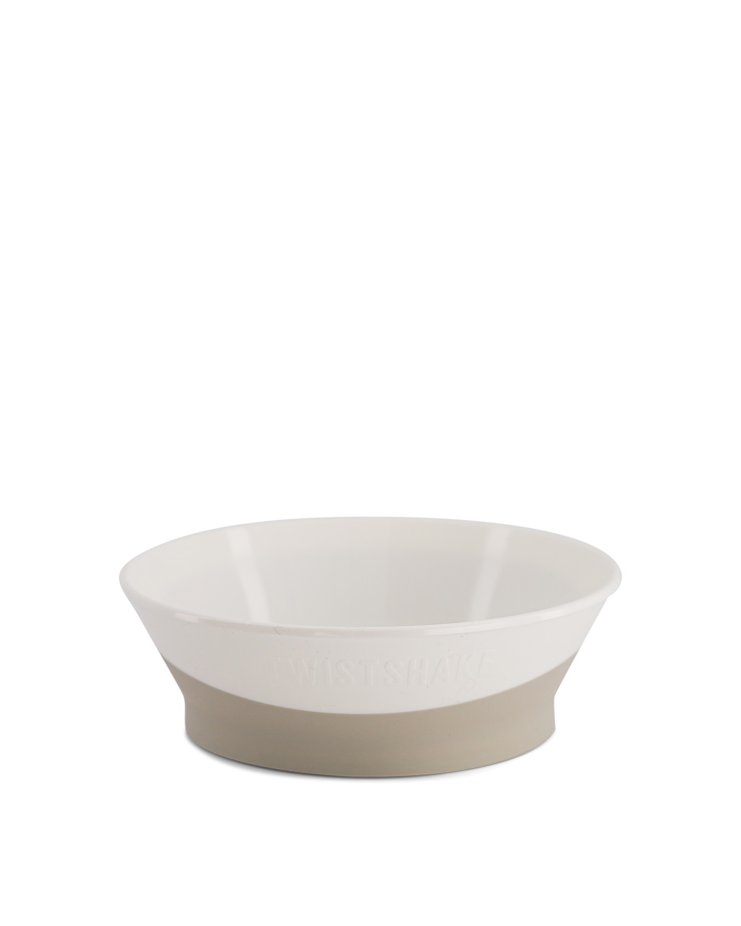 Twistshake Ciotola per Bambini in Silicone 520 ml - Antiscivolo e Atossica, 6 Mesi - Bianco