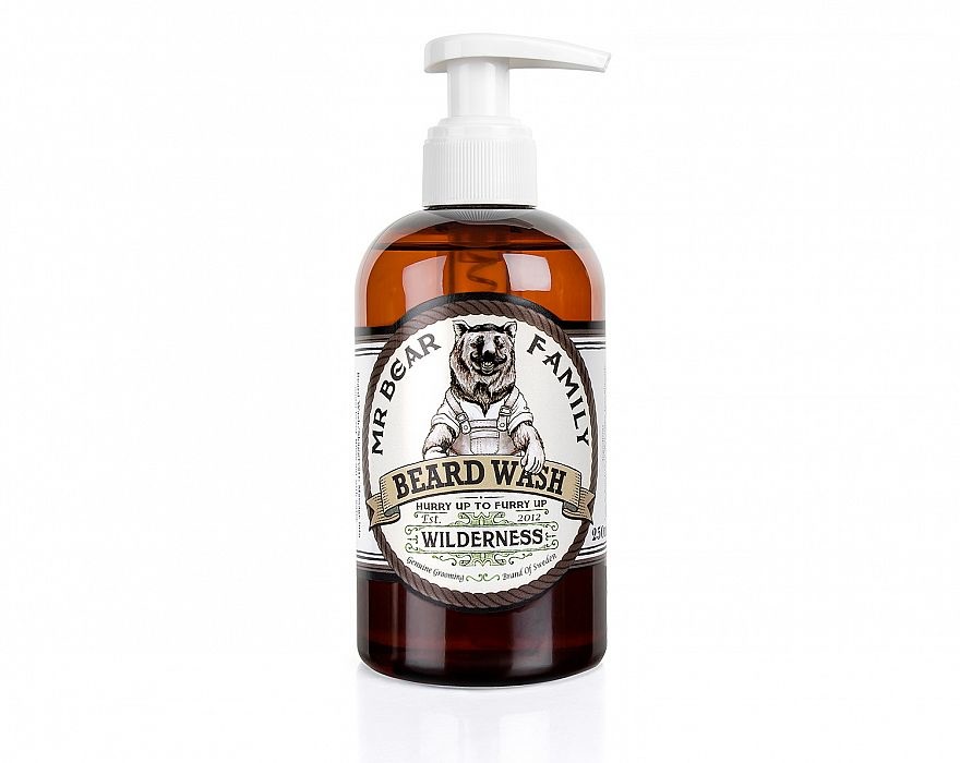 Mr Bear Family Beard Wash Wilderness 250ml Lavaggio della barba