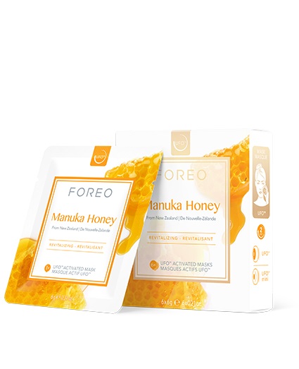 FOREO Manuka Honey Maschera Viso Nutriente e Anti-età - Confezione da 3 o 6 Maschere da 6 g, per Pelle Stanca e Spenta, Naturale e Cruelty Free