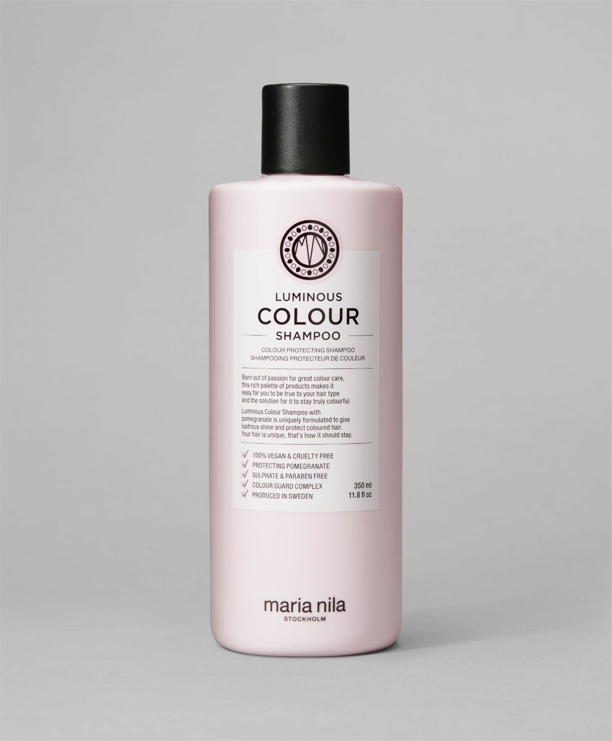 Maria Nila Luminous Colour Shampoo 350 ml - Shampoo Vegano per Capelli Colorati, Protegge il Colore e Contrasta la Disidratazione
