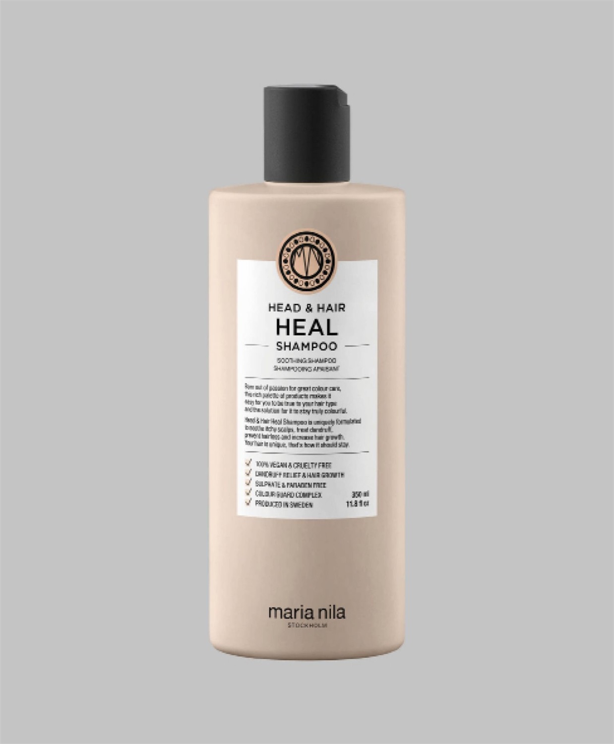 Maria Nila Head & Hair Heal Shampoo Lenitivo e Stimolante per la Crescita dei Capelli 350 ml - Vegano, Senza Solfati e Parabeni