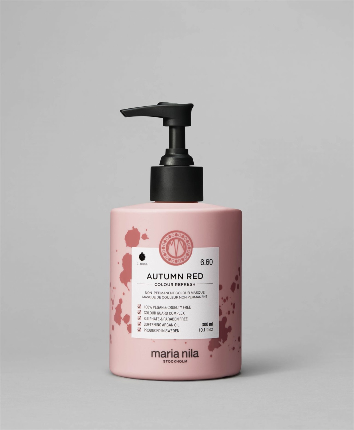 Maria Nila Colour Refresh maschera per capelli Autumn Red 300 ml - Nutriente con pigmenti semi-permanenti, 100% vegano, senza solfati e parabeni