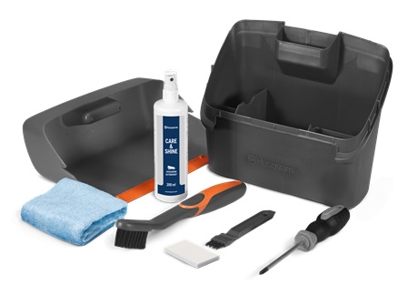 Husqvarna Kit di Pulizia per Robot Rasaerba Automower - 590 85 51-01, Grigio, con Due Spazzole Speciali