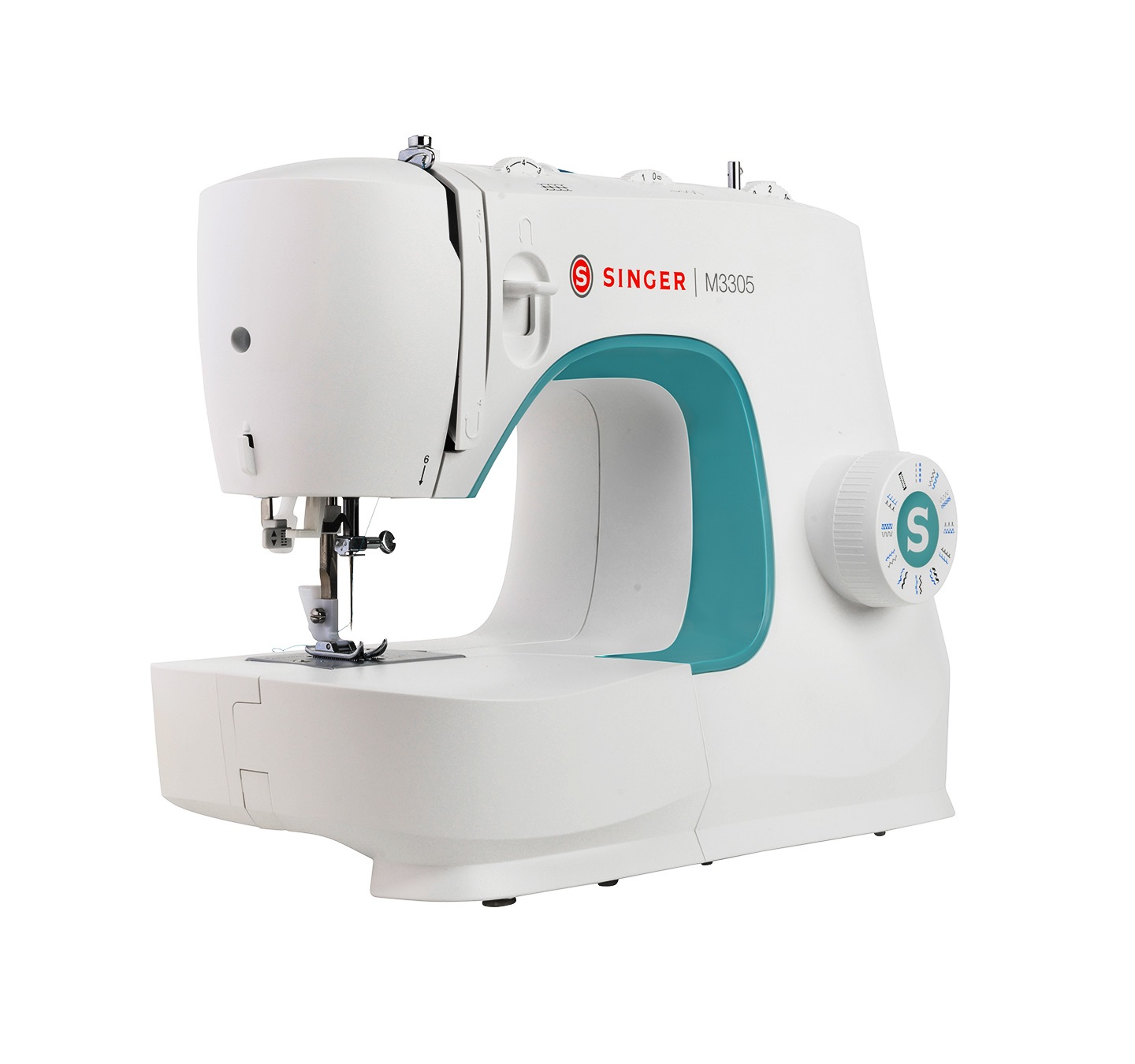 SINGER M3305 Macchina da Cucire Elettrica Semiautomatica con 23 Funzioni e Occhiellatore