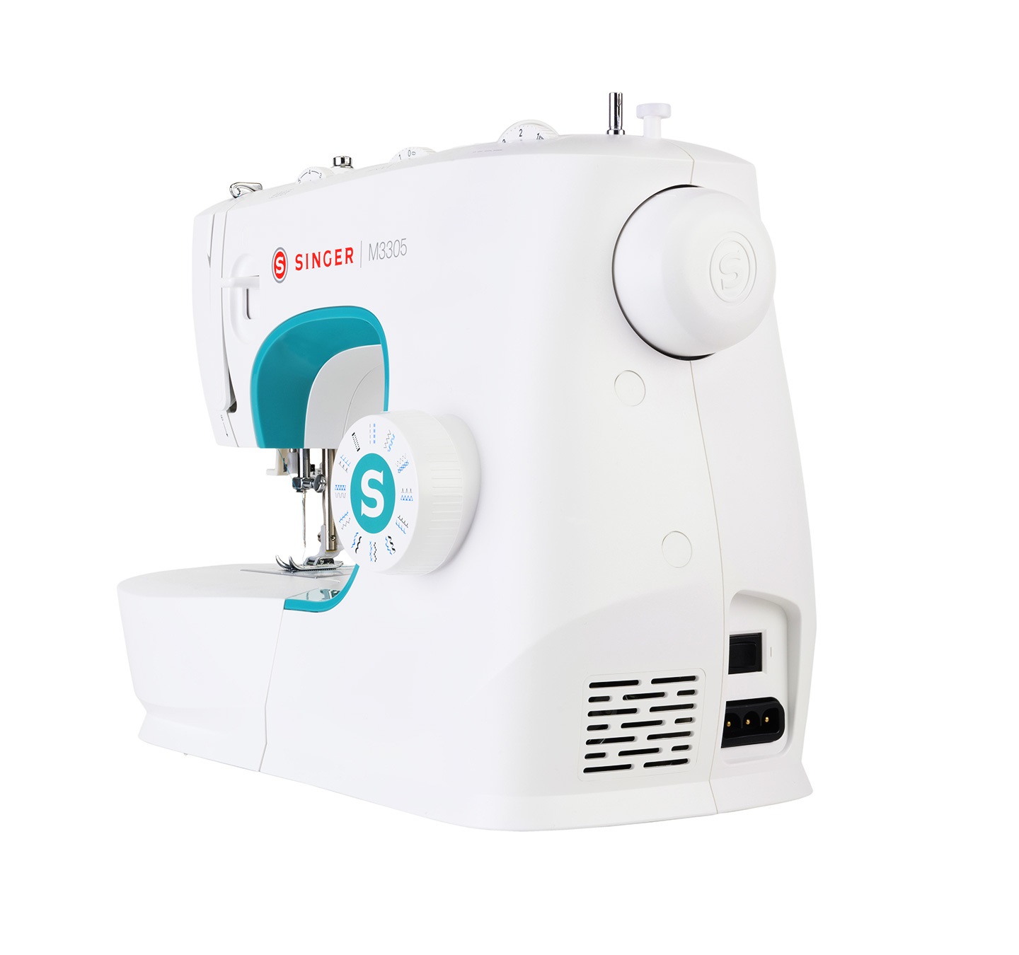 SINGER M3305 Macchina da Cucire Elettrica Semiautomatica con 23 Funzioni e Occhiellatore