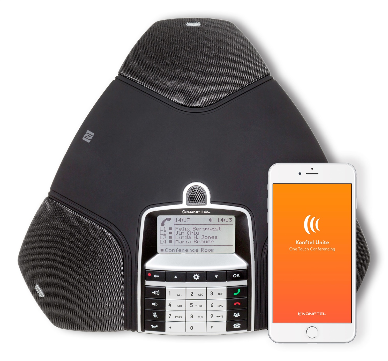 Konftel 300IPx Telefono per conferenze IP - Connettività Ethernet e USB, Dimensioni 240x240x77 mm, Peso 1 kg