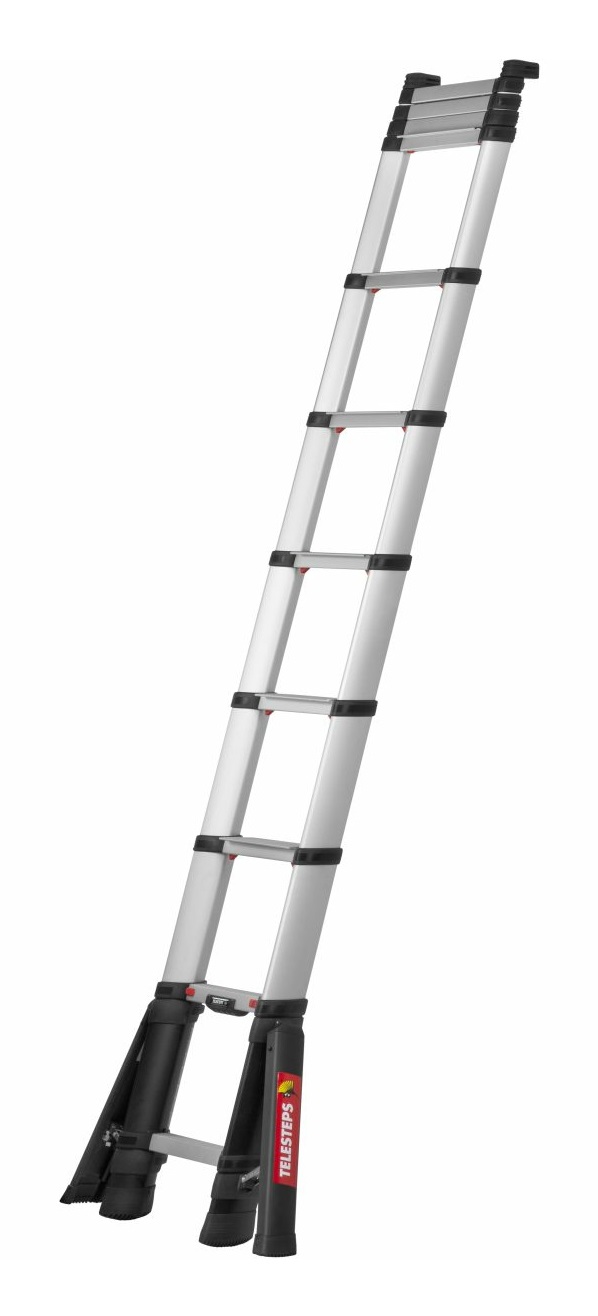 Telesteps Prime Line Scala Telescopica in Alluminio Anodizzato, 3,5m, 11 Gradini con Stabilizzatori Pieghevoli