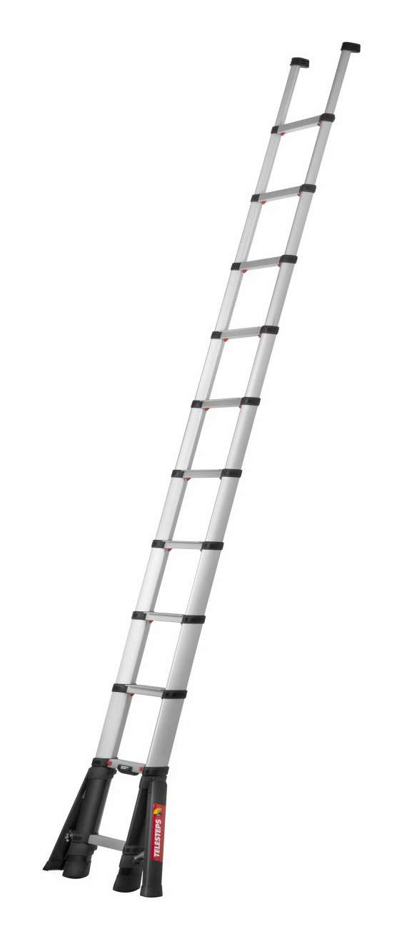 Telesteps Prime Line Scala Telescopica in Alluminio Anodizzato, 3,5m, 11 Gradini con Stabilizzatori Pieghevoli