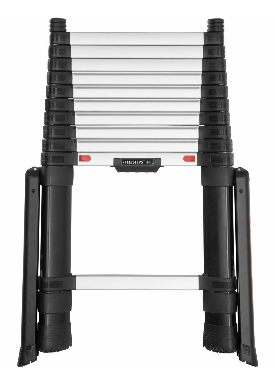 Telesteps Prime Line Scala Telescopica in Alluminio Anodizzato, 3,5m, 11 Gradini con Stabilizzatori Pieghevoli