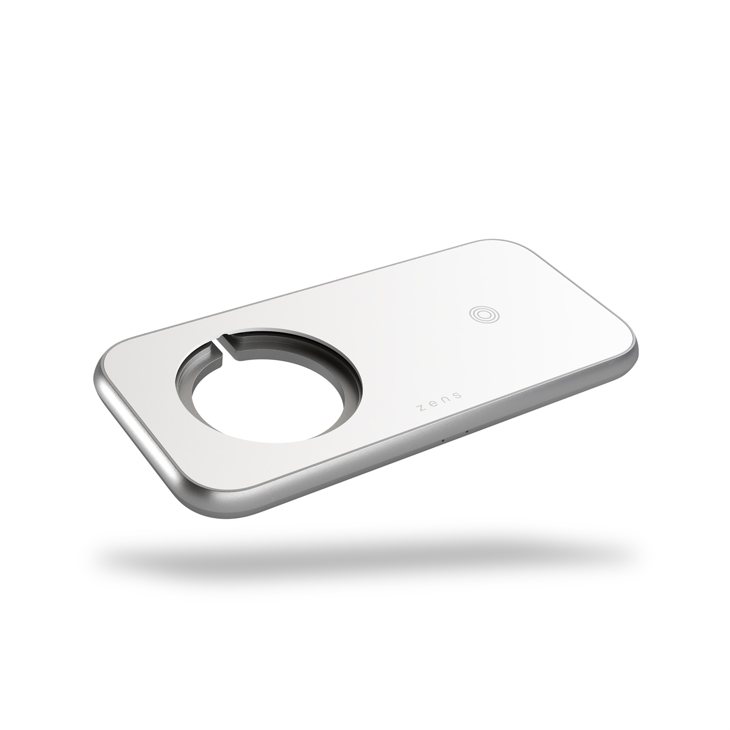 Zens 3 In 1 MagSafe Wireless Charger ZEDC16W/00 - Caricabatterie Wireless Bianco con Porta USB-A