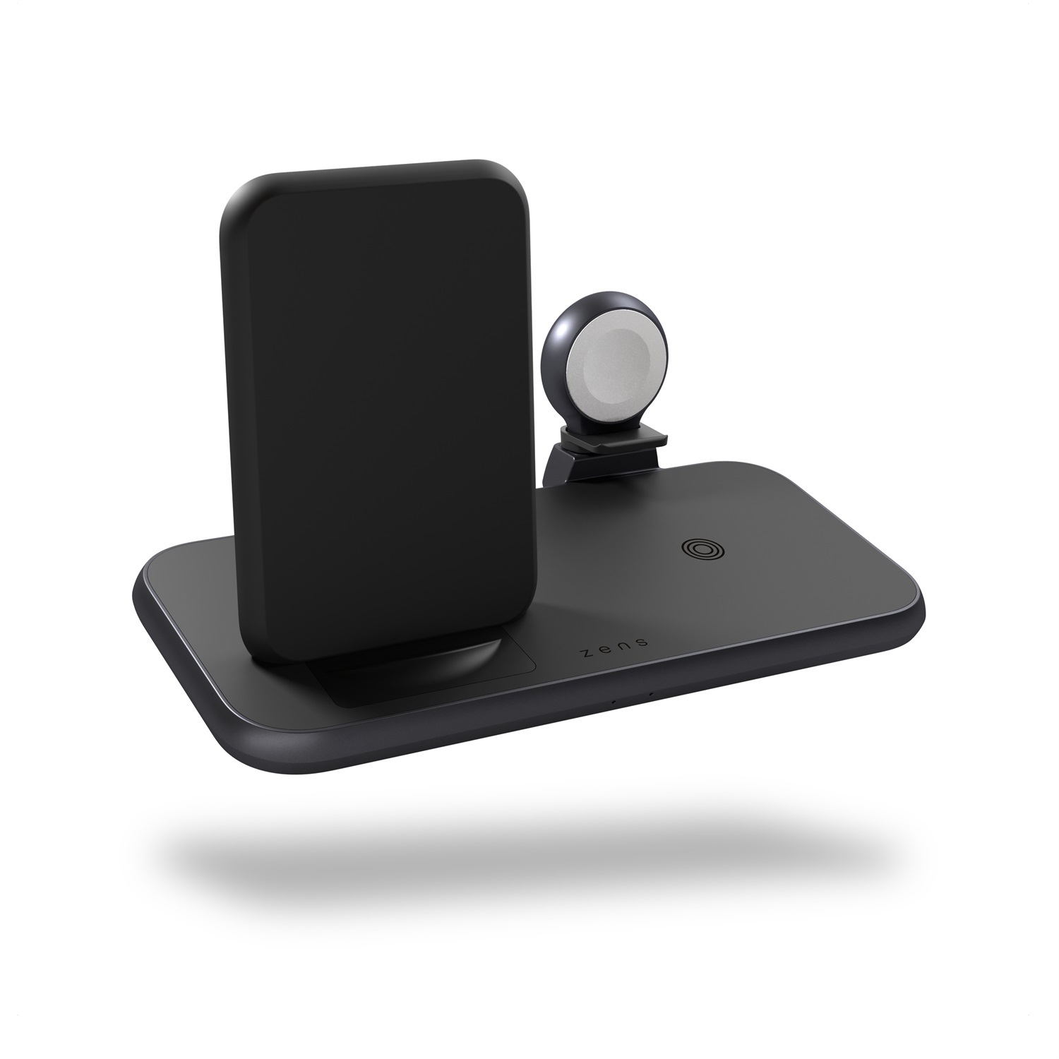ZENS Caricabatterie Wireless 4 in 1 in Alluminio - Ricarica Rapida per Smartphone, AirPods Pro e Apple Watch