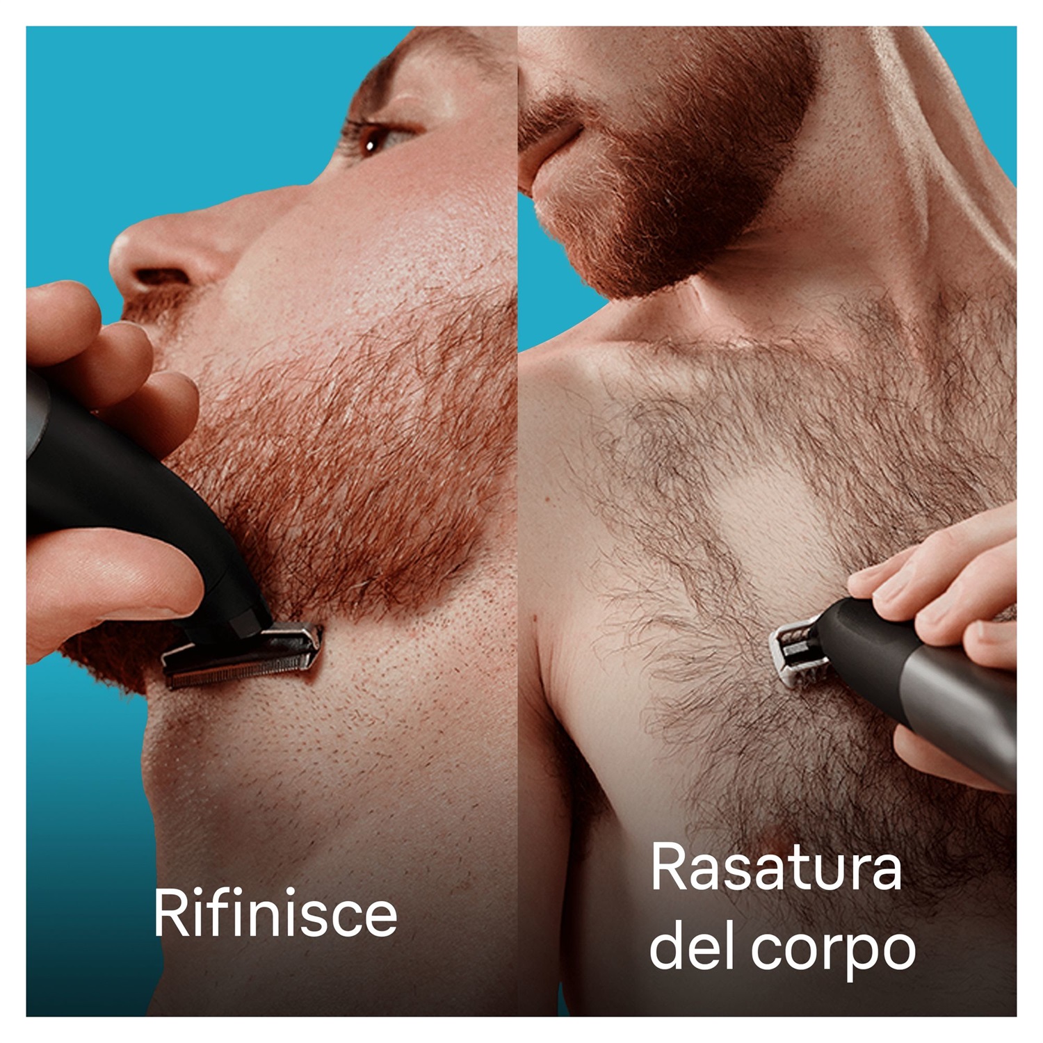 Braun Series X XT5100 Regolabarba Impermeabile con Lama 4D e Protezione SkinShield, Nero e Grigio, Ricaricabile, Durata Batteria 45 Minuti
