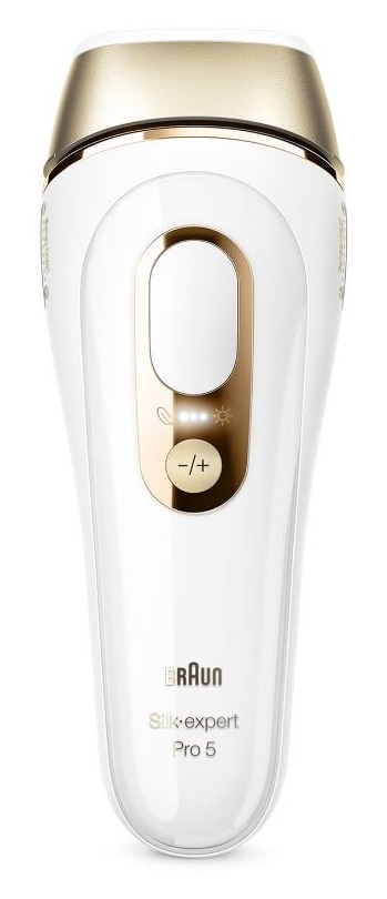 Braun BR2-238427 Epilatore a Luce Pulsata Intensa (IPL) - Oro e Bianco, 400.000 Impulsi, 10 Livelli di Intensità, 3 Modi di Utilizzo