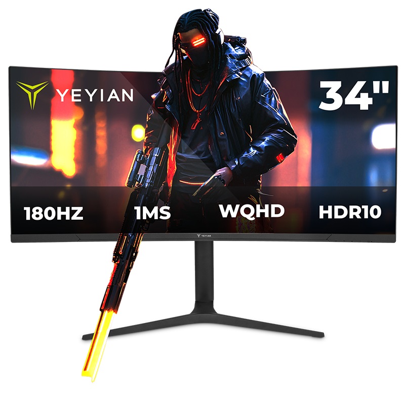YEYIAN Proact FV234 - Monitor da gioco curvato 34