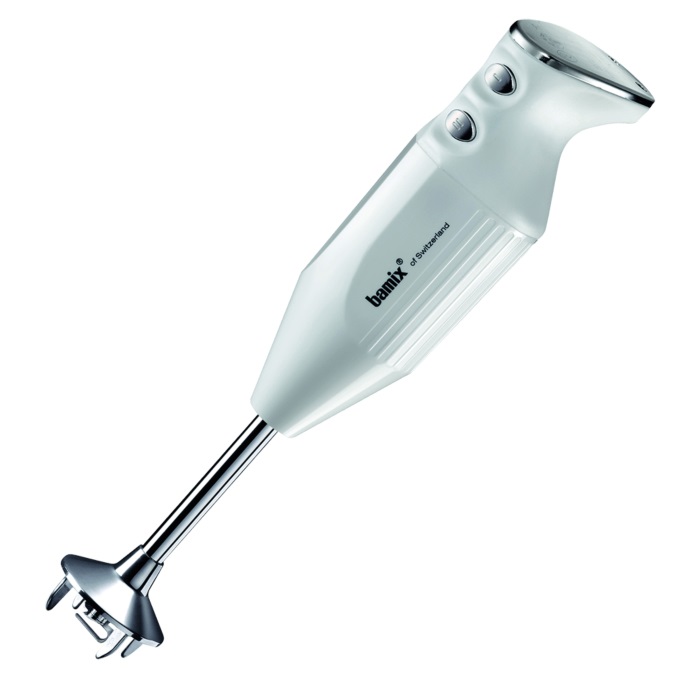 Bamix MAXX Frullatore ad Immersione 350 W Bianco con Lama Multiuso, Frusta e Frullino in Acciaio Inox