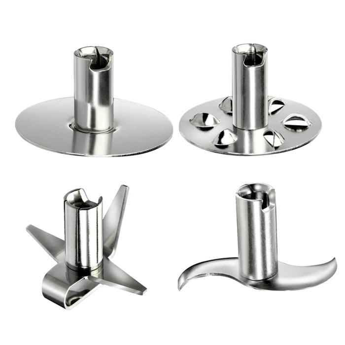 Bamix MAXX Frullatore ad Immersione 350 W Bianco con Lama Multiuso, Frusta e Frullino in Acciaio Inox