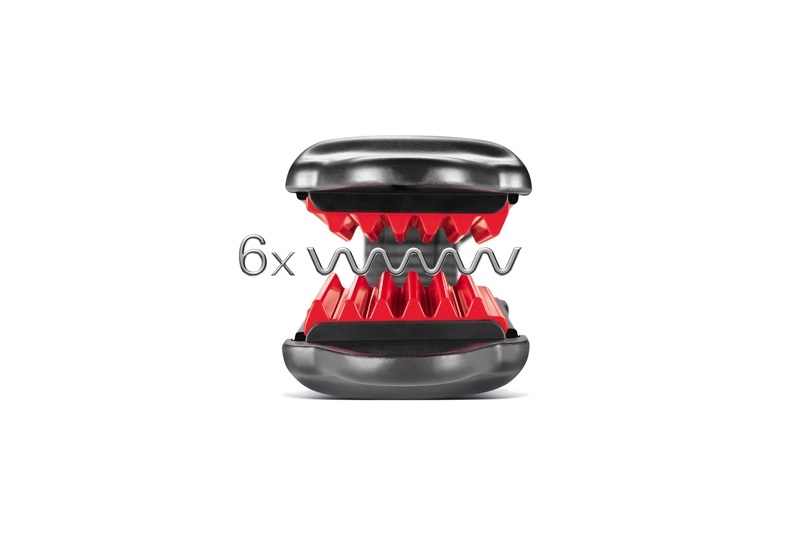 Valera Silhouette 647.02 Piastra Professionale Frisé e Capelli Ondulati, Ceramica con Tormalina, Regolazione Elettronica fino a 210°C, Cavo Girevole 3m, Nera