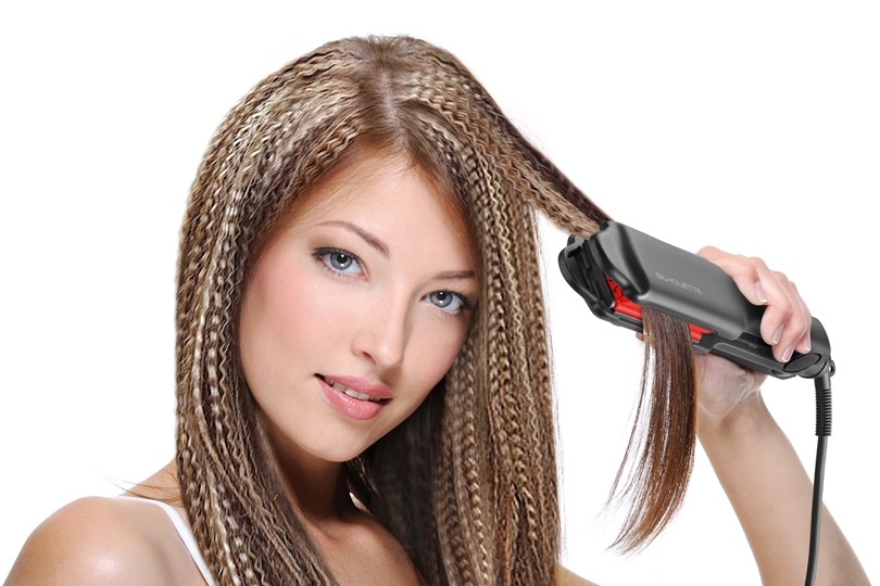 Valera Silhouette 647.02 Piastra Professionale Frisé e Capelli Ondulati, Ceramica con Tormalina, Regolazione Elettronica fino a 210°C, Cavo Girevole 3m, Nera