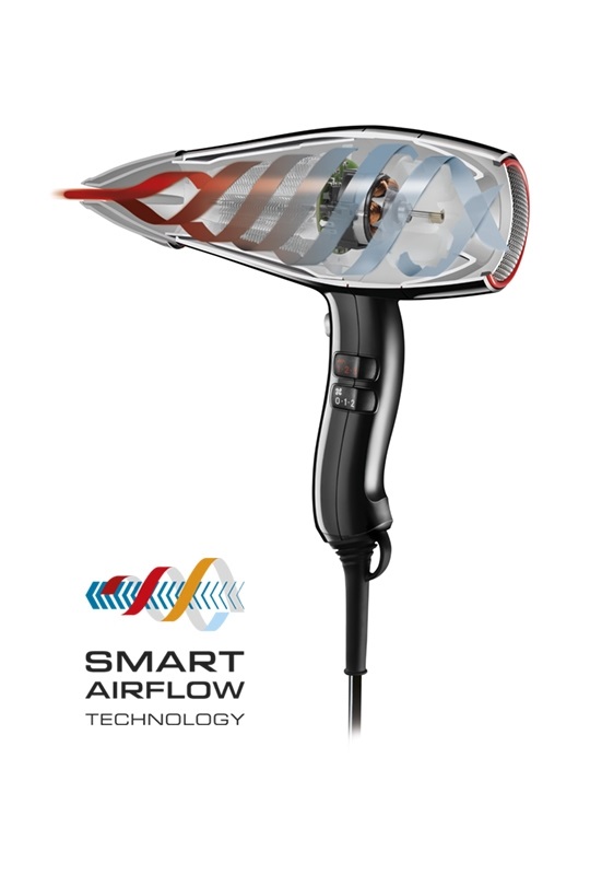 Valera Swiss Silent Jet 7500 Asciugacapelli Professionale 2000 W Nero con Tecnologia Ionica e Rotocord