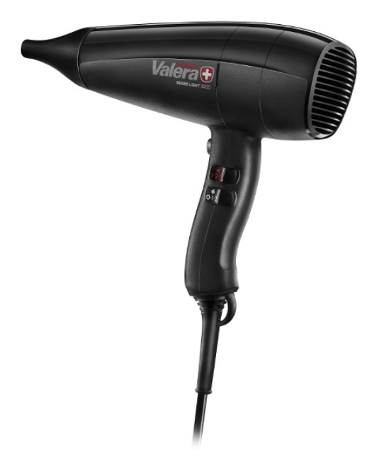 Valera Swiss Light 3200 Asciugacapelli Professionale Leggero 1600 W con 3 Livelli di Temperatura, Funzione Aria Tiepida, Filtro Removibile e Cavo Flessibile