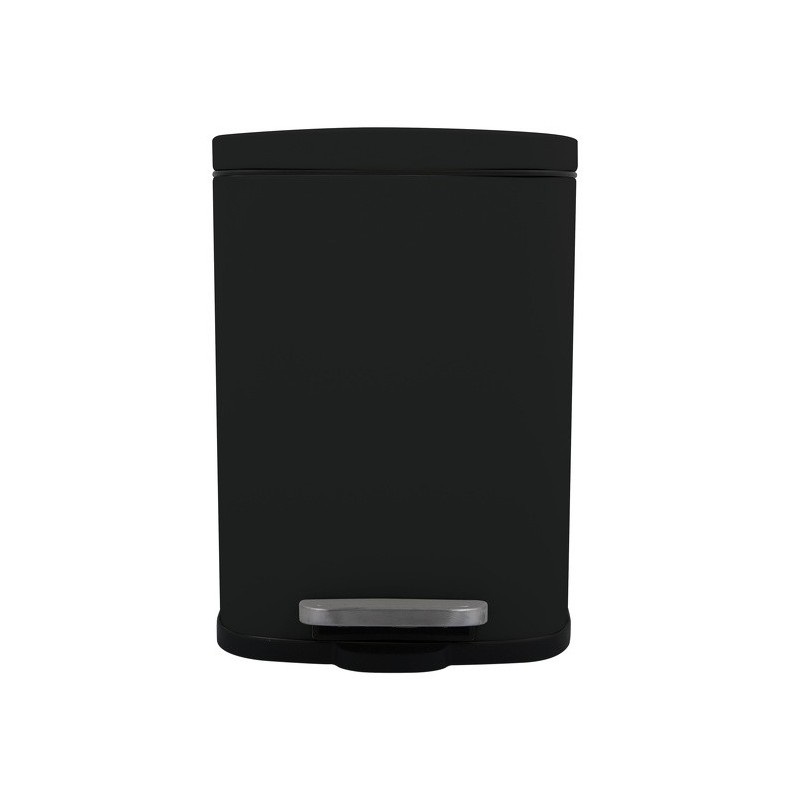 Spirella Cestino a Pedale AKIRA 30L in Acciaio Inox - Design Moderno Rettangolare con Rivestimento Anti-Tracce e Chiusura Silenziosa - Nero Opaco