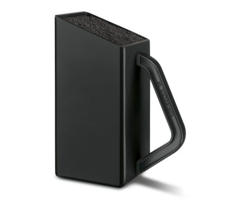 Victorinox Swiss Classic Ceppo Portacoltelli Nero con Inserto in Setole di Nylon - Design Compatto e Salvaspazio