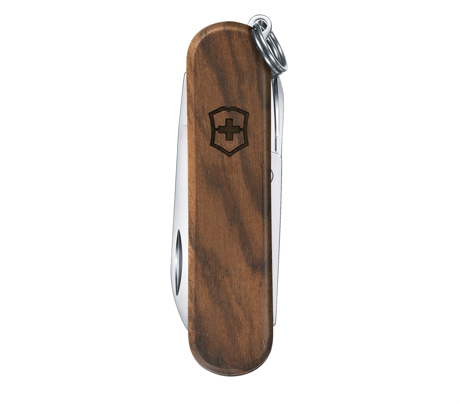 Victorinox Classic SD Coltello da Tasca in Legno di Noce - Multiuso con 7 Funzioni
