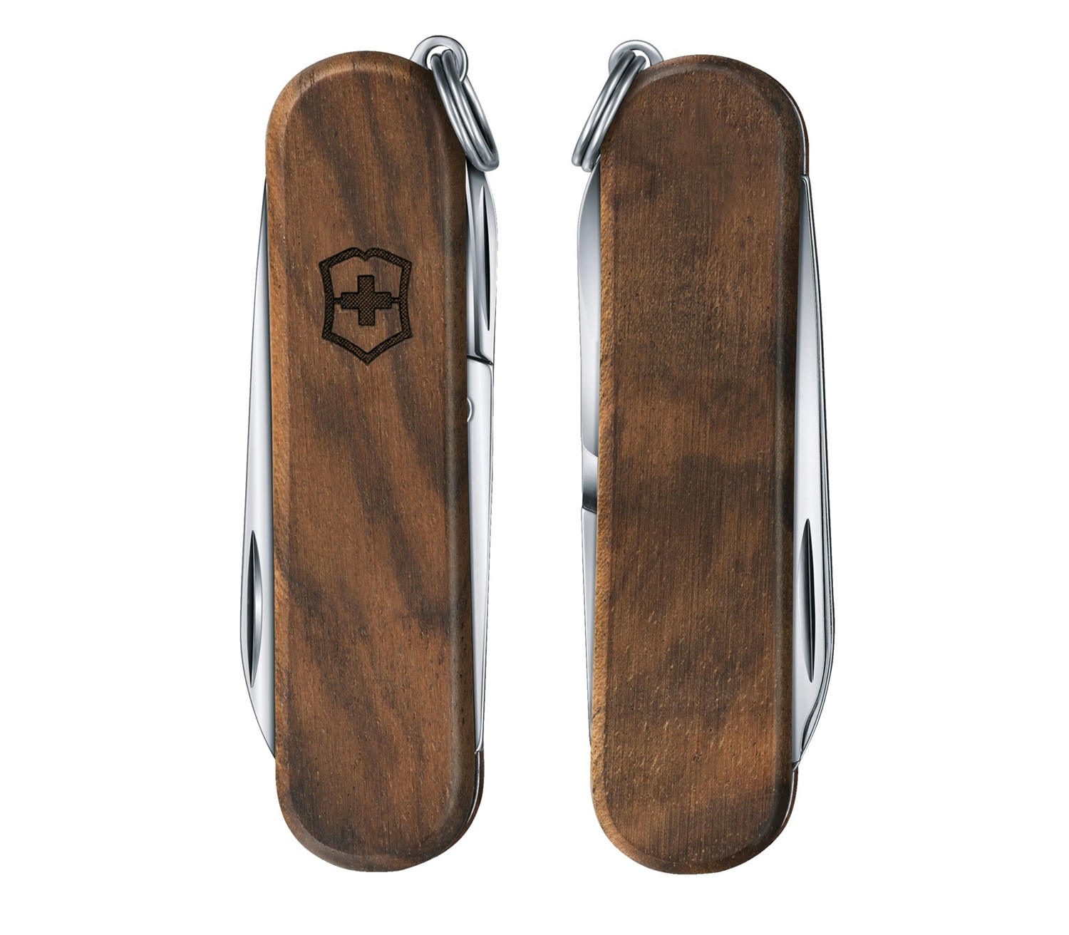 Victorinox Classic SD Coltello da Tasca in Legno di Noce - Multiuso con 7 Funzioni