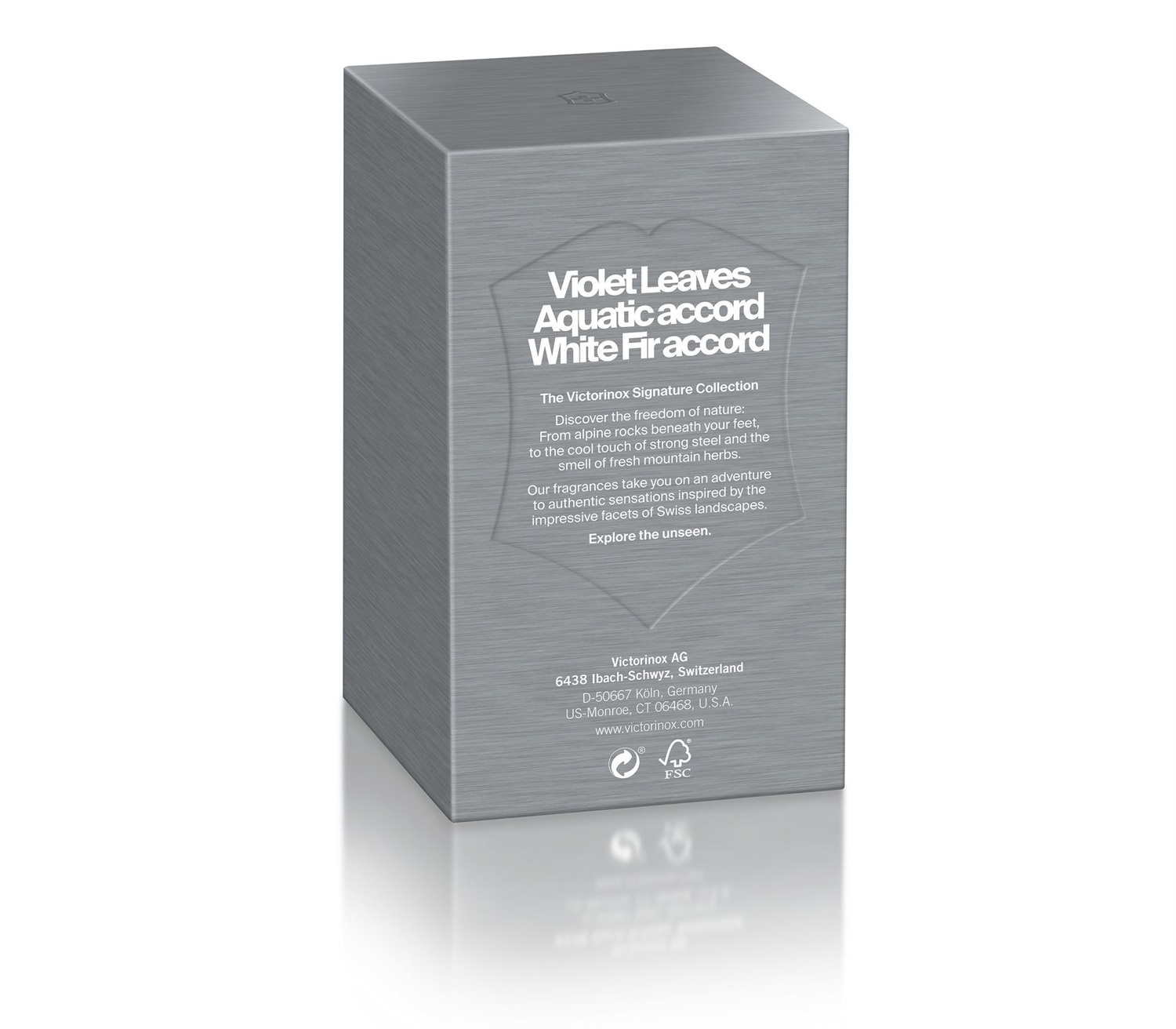 Victorinox Steel - Acqua da toeletta da uomo in spray, 100 ml con note di foglie di viola, frutti rossi e accordo acquatico