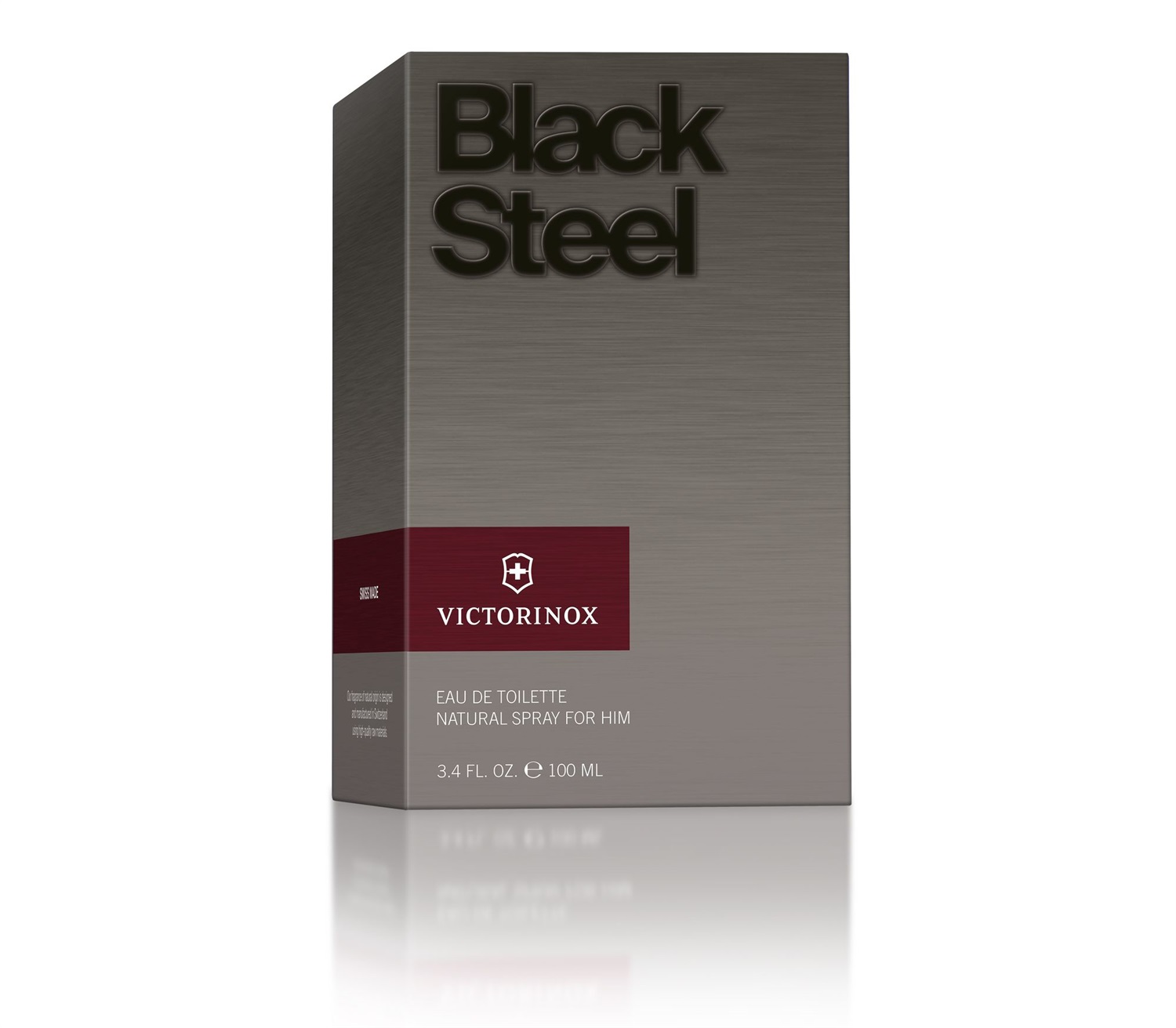 Victorinox Black Steel Eau de Toilette 100 ml Uomo - Fragranza Seducente con Note di Cuoio