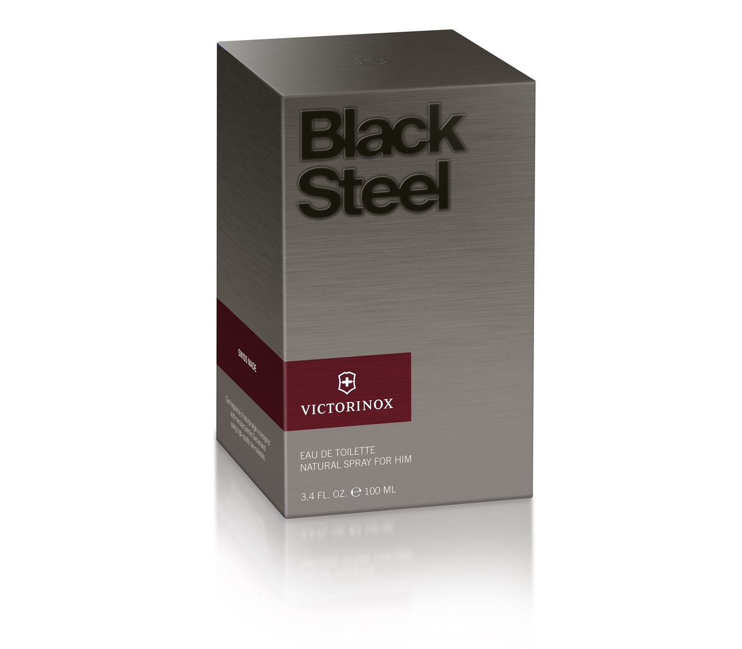 Victorinox Black Steel Eau de Toilette 100 ml Uomo - Fragranza Seducente con Note di Cuoio