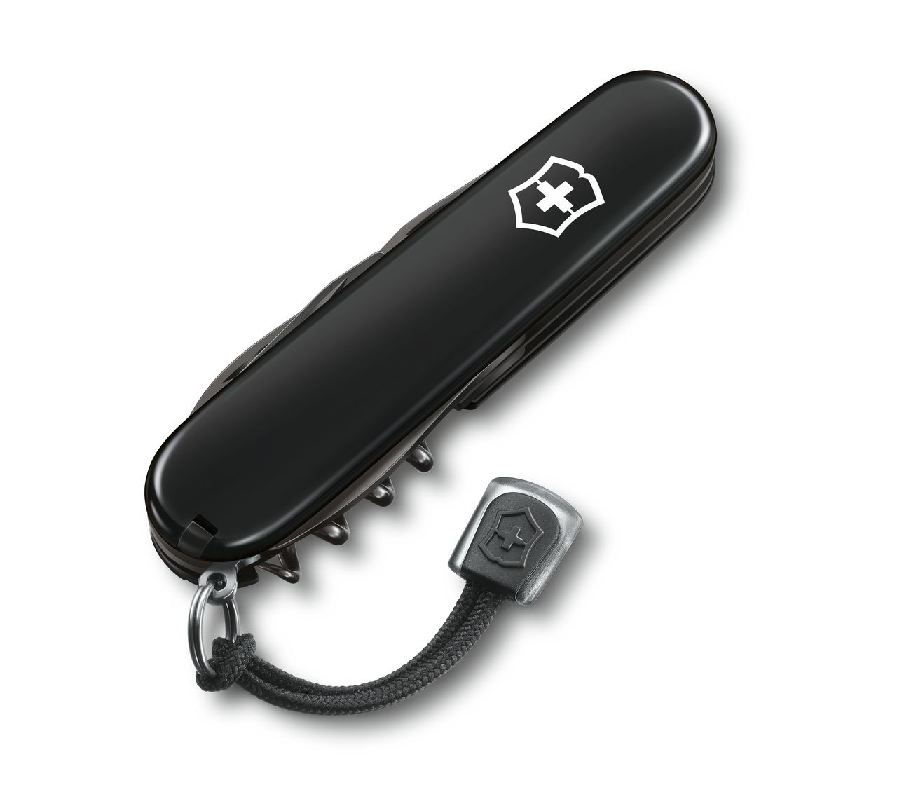 Victorinox Spartan Onyx Black - Coltellino Svizzero Multiuso con 13 Funzioni, Cavatappi e Lama Grande, Nero