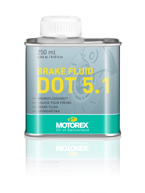 Motorex Liquido Freni DOT 5.1 250 ml - Alta Prestazione, Bassa Viscosità, Punto di Ebollizione Minimo 260°C
