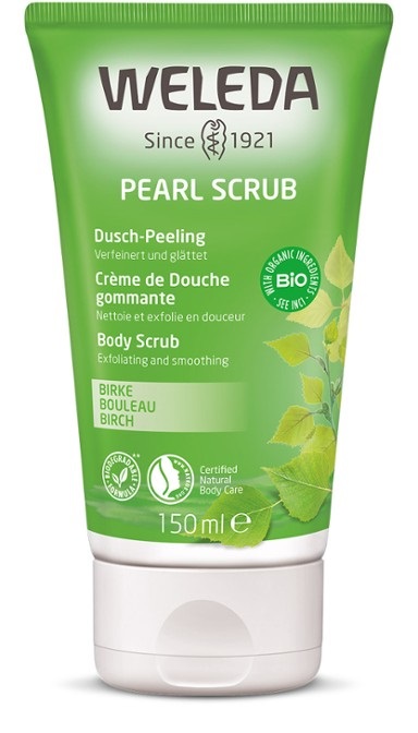 Weleda Gommage Doccia Betulla 150 ml - Scrub Corpo Esfoliante Delicato con Perle di Cera Carnauba