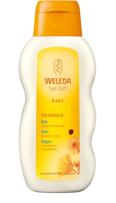 Weleda Baby Calendula Bagno Rasserenante 200 ml - Bagnoschiuma Lenitivo e Rilassante per Neonati