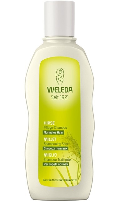 Weleda Shampoo Miglio Trattante 190 ml - Deterge e Mantiene la Lucentezza con Estratti Biologici