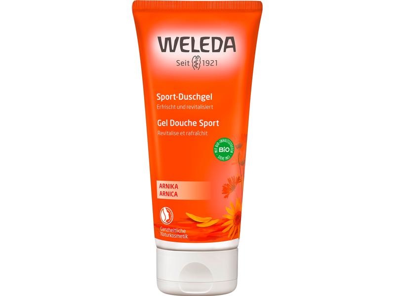 Weleda Gel Doccia Sport Arnica 200ml - Deterge, tonifica e rinfresca con arnica biologica e profumo di rosmarino