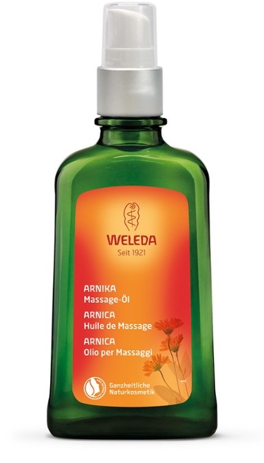Weleda Olio per Massaggi Arnica 100 ml - Ideale per Massaggi Decontratturanti e Tensioni Muscolari