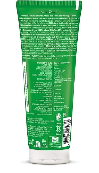 Weleda Crema Doccia Skin Food 200 ml - Detergente e Idratante Delicato per Pelle Nutrita