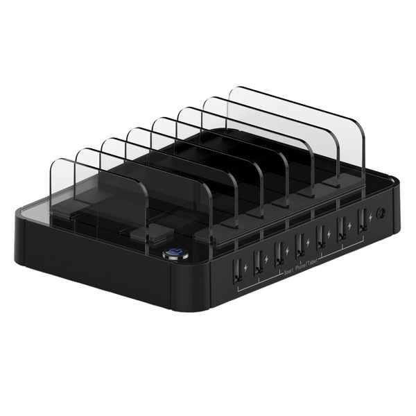 ROLINE Stazione di Ricarica USB, 7 Porte, 12 Watt per Tablet e Smartphone