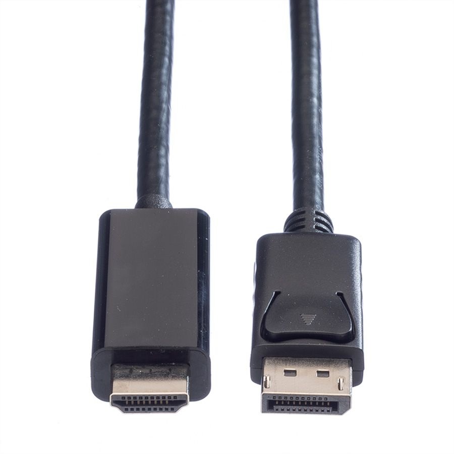 Value Cavo DisplayPort a HDMI 7,5 m - Schermato, Nero, Standard DisplayPort 1.1