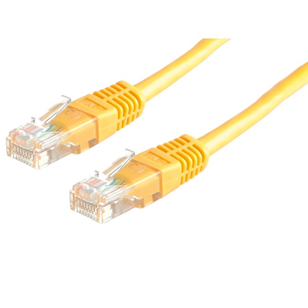 Value Cavo di Rete UTP Cat.6 Giallo 1.5 m con Connettori RJ-45