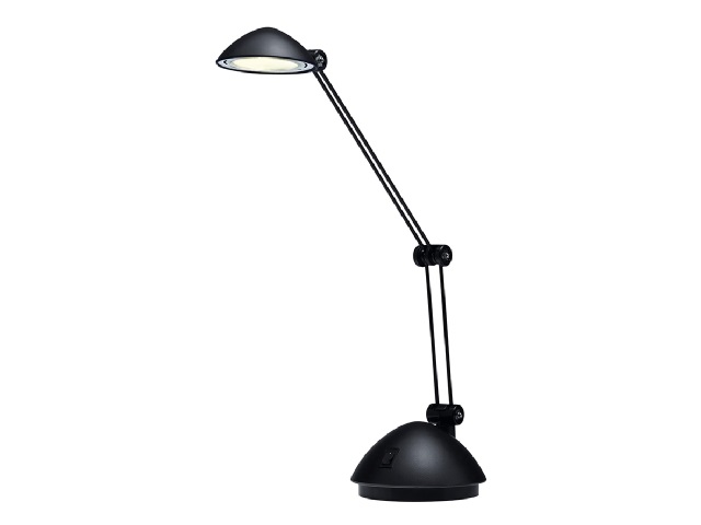 Hansa Lampada da Tavolo Space 3 W LED Nero - Struttura in ABS e Metallo, Luce Calda 3000K, Altezza 500 mm