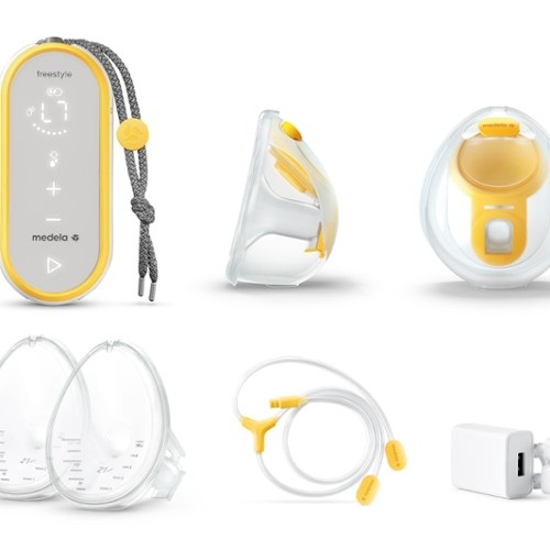 Medela Freestyle Hands-Free Tiralatte Elettrico Doppio Indossabile - Portatile, Ricaricabile e Compatibile con App