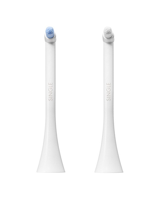 Curaprox Hydrosonic Single Duo - Testine di Ricambio per Spazzolino Sonico, Confezione da 2, Pulizia Precisa di Apparecchi Ortodontici e Bordo Gengivale